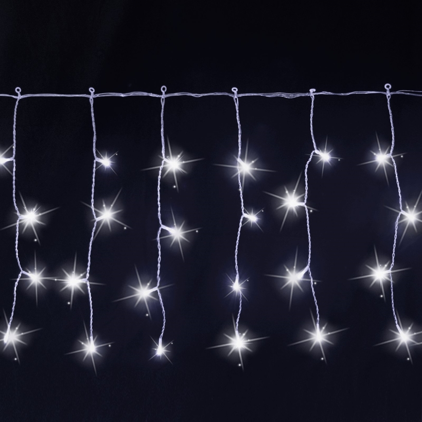 Aigostar - LED kültéri karácsonyi fényfüzér 200 LED 8×0,4 m IP44 hideg fehér