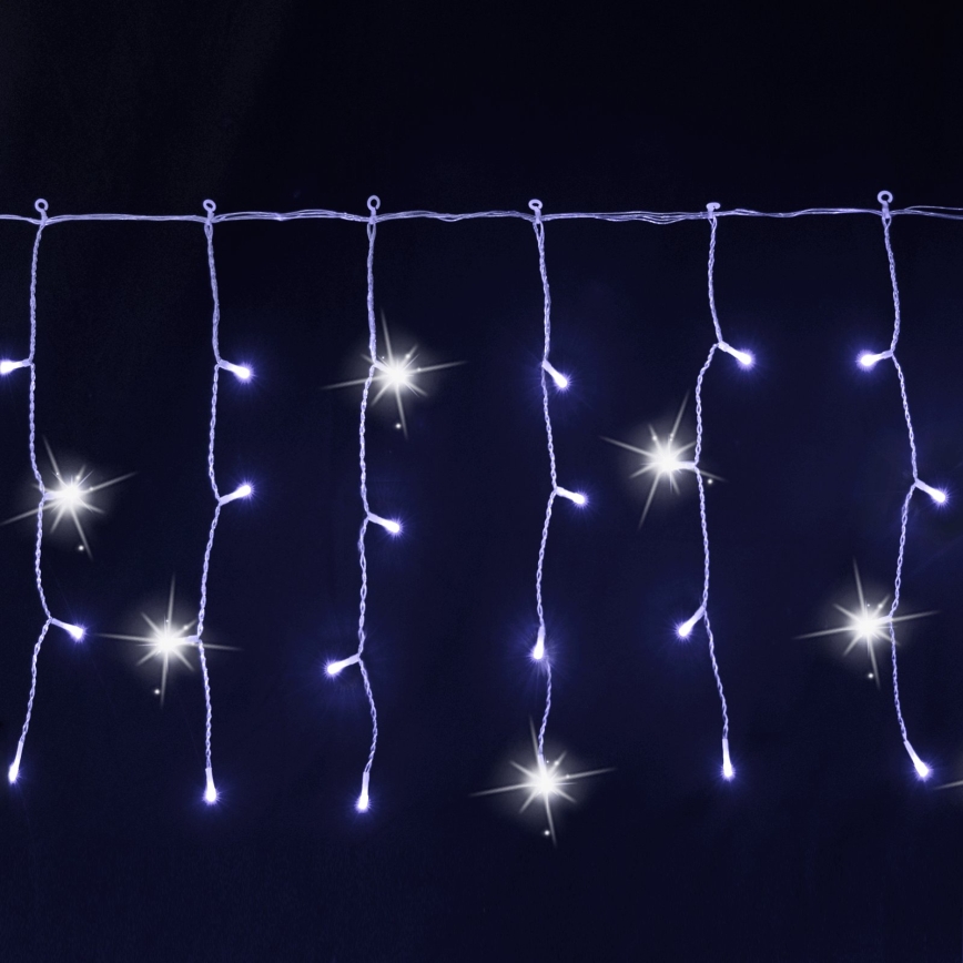 Aigostar - LED kültéri karácsonyi fényfüzér 200 LED 8×0,4 m IP44 hideg fehér