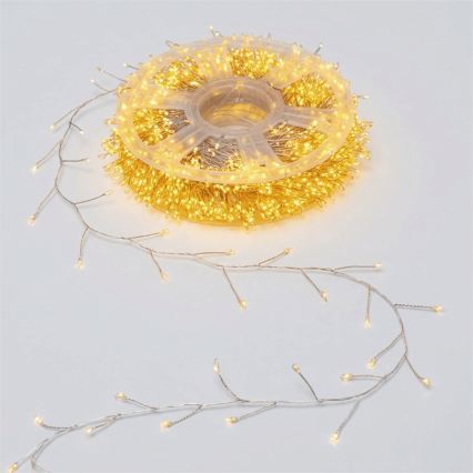 Aigostar - LED kültéri karácsonyi fényfüzér 2000xLED/8 funkció 53m IP44 meleg fehér