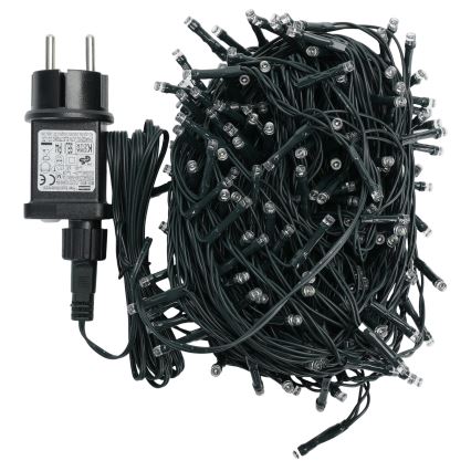 Aigostar - LED kültéri karácsonyi fényfüzér 200 LED/8 üzemmód 20 m IP44 hideg fehér