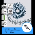 Aigostar - LED kültéri karácsonyi fényfüzér 200xLED/8 funkció 8m IP44 hideg fehér