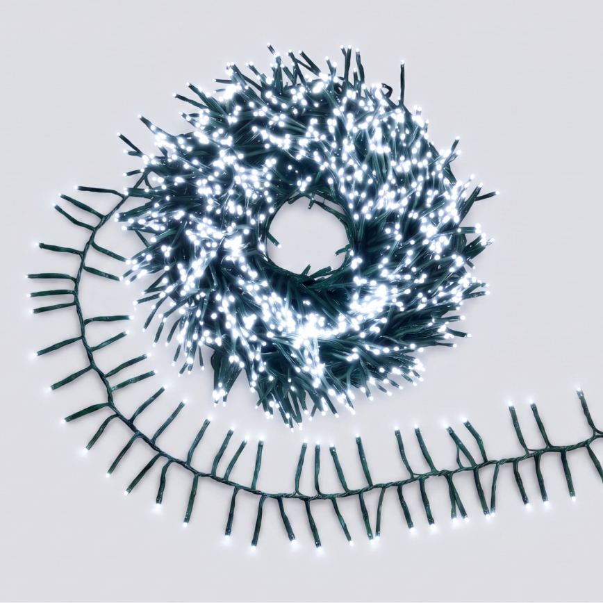 Aigostar - LED kültéri karácsonyi fényfüzér 200xLED/8 funkció 8m IP44 hideg fehér
