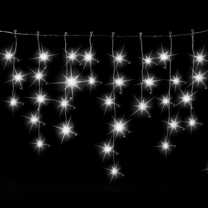 Aigostar - LED kültéri karácsonyi fényfüzér 200xLED 8x0,6m IP44 hideg fehér
