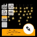 Aigostar - LED kültéri karácsonyi fényfüzér 200xLED 8x0,6m IP44 meleg fehér