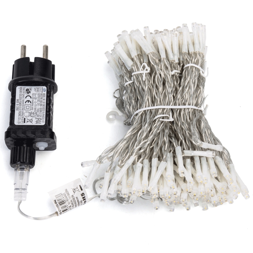 Aigostar - LED kültéri karácsonyi füzér 234xLED/8 funkció 1,2x1,8 m IP44 hideg fehér