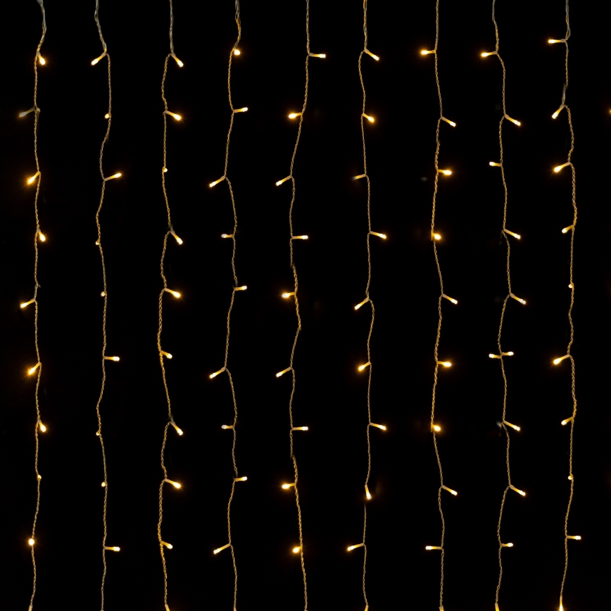 Aigostar - LED kültéri karácsonyi fényfüzér 288 LED 1,5x1,8m IP44 meleg fehér