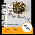 Aigostar - LED kültéri karácsonyi fényfüzér 300xLED/8 funkció 18m IP44 meleg fehér