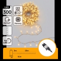 Aigostar - LED Kültéri karácsonyi fényfüzér 300xLED/8 üzemmód 18m IP44 meleg fehér