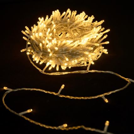 Aigostar - LED kültéri karácsonyi fényfüzér 400 LED/8 világítási mód 20 m IP44 meleg fehér