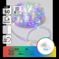 Aigostar - LED kültéri karácsonyi fényfüzér, 50 LED, 8 funkció, 3×AA, 5,3 m, IP44, többszínű