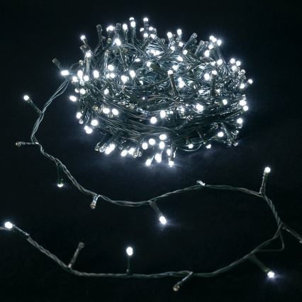 Aigostar - LED kültéri karácsonyi fényfüzér 500 LED/8 üzemmód 4xAA 25,3 m IP44 hideg fehér