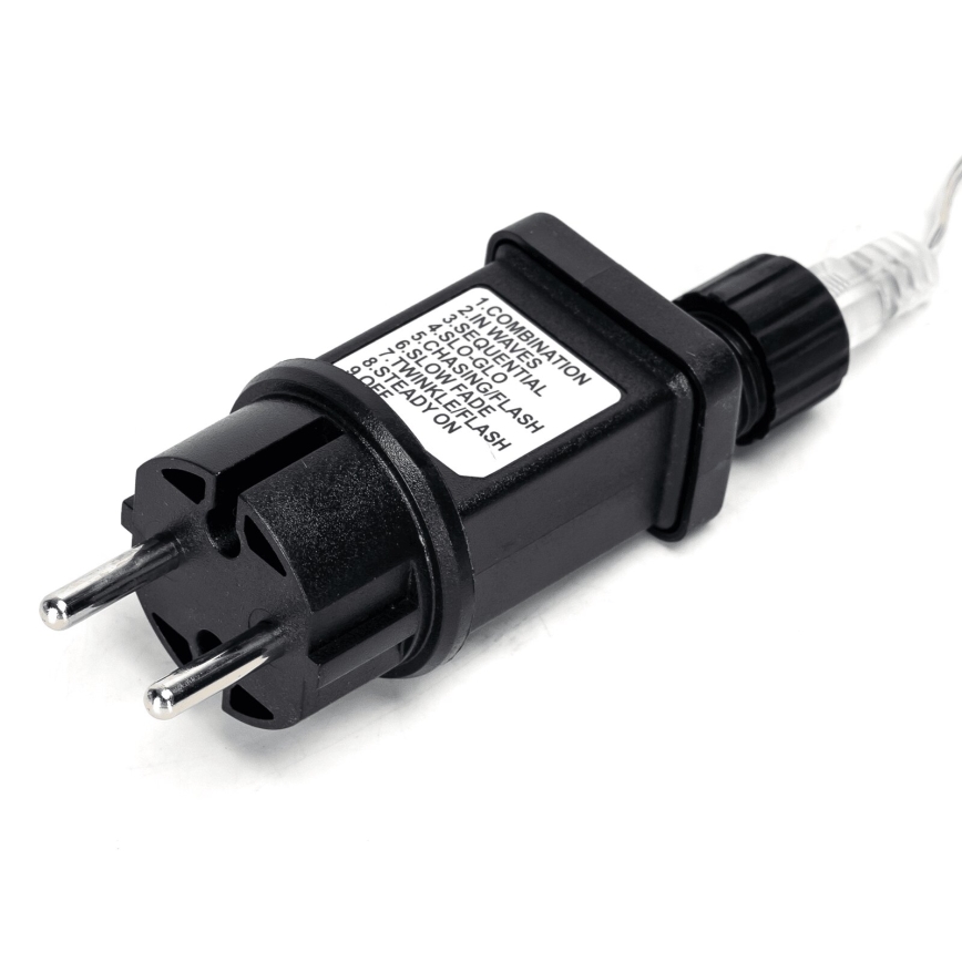 Aigostar - LED kültéri karácsonyi fényfüzér 50xLED/8 funkciós 8m IP44 hideg fehér