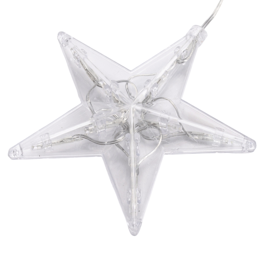 Aigostar - Kültéri LED karácsonyi fényfüzér 70 LED 1,2x1m IP44 meleg fehér csillagok