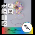 Aigostar - LED kültéri karácsonyi fényfüzér 750xLED/8 üzemmód 78m IP44 többszínű