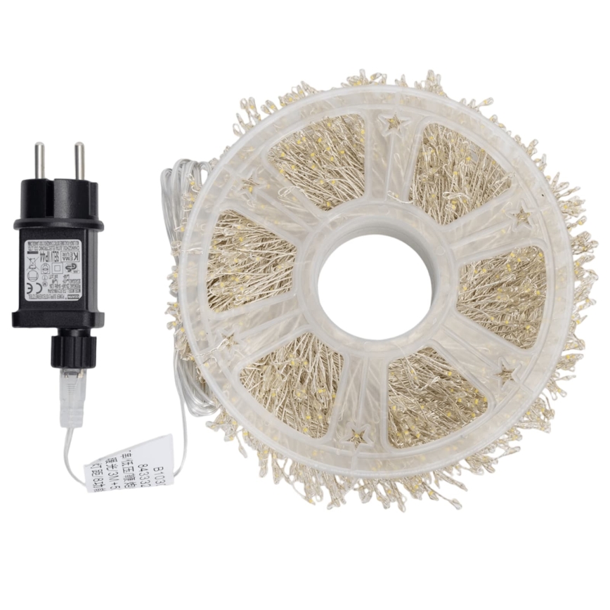 Aigostar - LED kültéri karácsonyi fényfüzér 800 LED/8 funkció 23 m IP44 meleg fehér