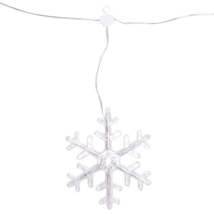 Aigostar - LED kültéri karácsonyi fényfüzér 84xLED/8 funkció 1,2x1m IP44 meleg fehér hópelyhek