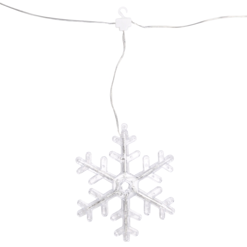 Aigostar - LED kültéri karácsonyi fényfüzér 84xLED/8 funkció 1,2x1m IP44 meleg fehér hópelyhek