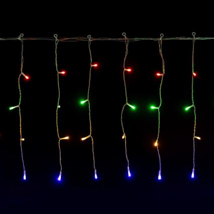 Aigostar - LED Kültéri karácsonyi fényfüzér 300xLED/8 világítási mód 3xAA 18x0,4m IP44 többszínű