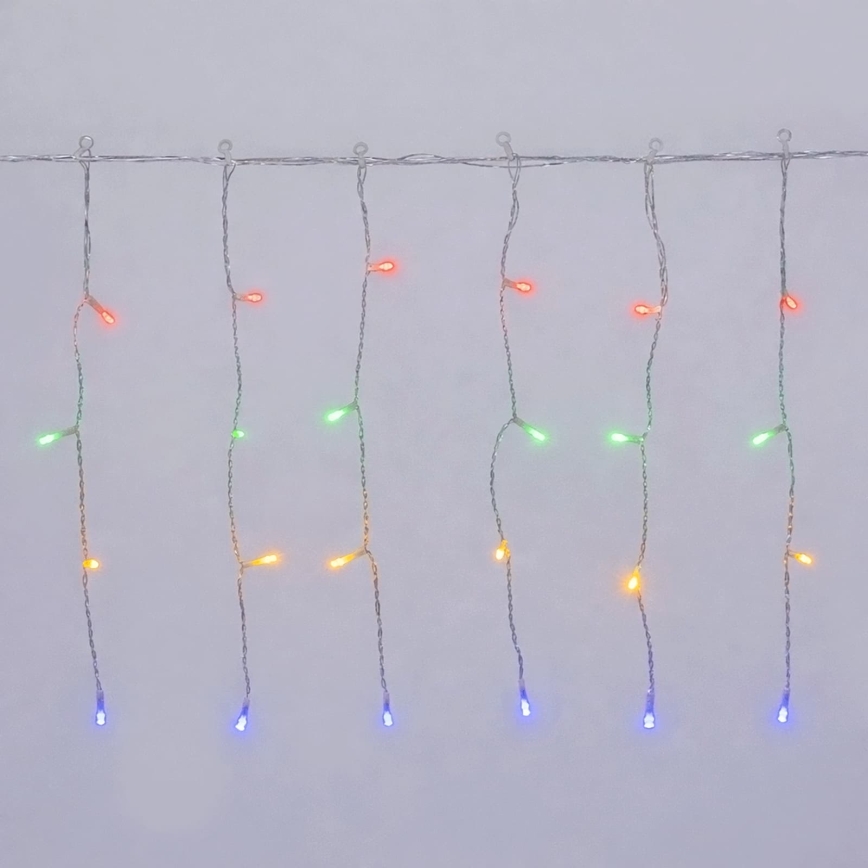 Aigostar - LED Kültéri karácsonyi fényfüzér 300xLED/8 világítási mód 3xAA 18x0,4m IP44 többszínű