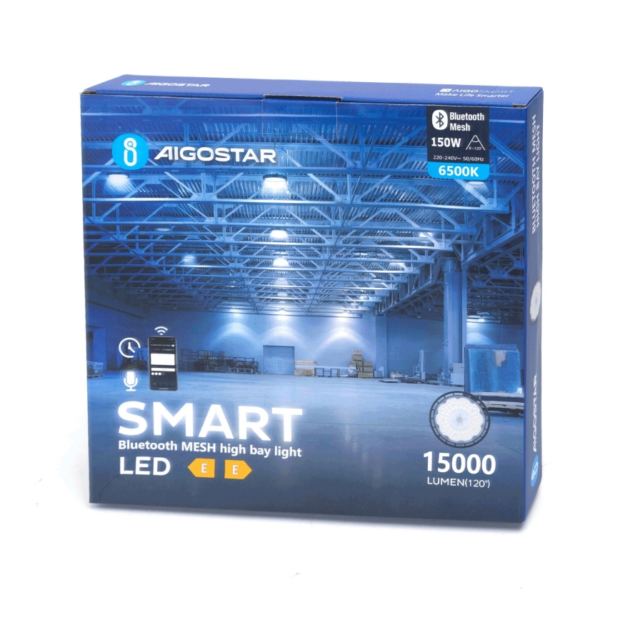 Aigostar - LED Nagy teherbírású dimmelhető kültéri lámpa MESH High Bay LED/150W/230V 6500K IP65