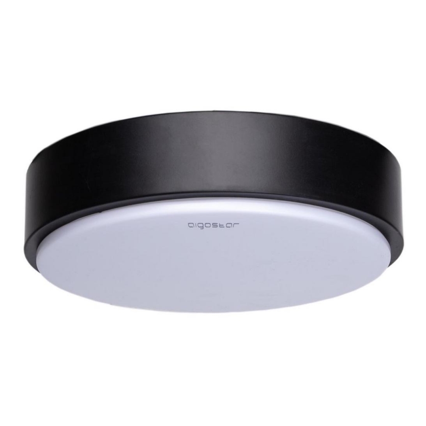 Aigostar - LED Mennyezeti lámpa LED/12W/230V 4000K á. 23 cm fekete