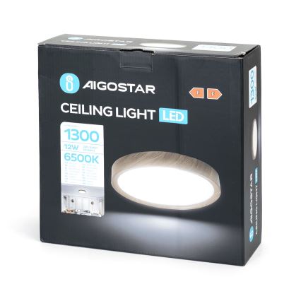 Aigostar - LED Mennyezeti lámpa LED/12W/230V 6500K átm. 26,3 cm