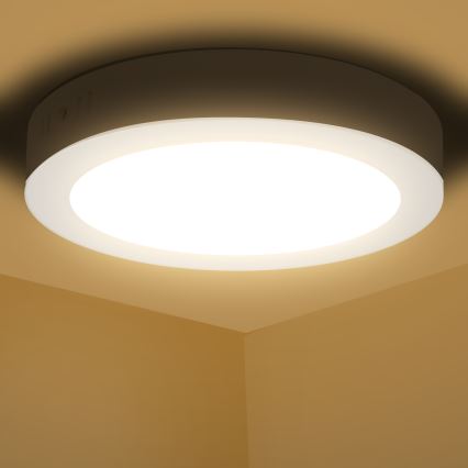 Aigostar - LED Mennyezeti lámpa LED/12W/230V átm. 17,4 cm 3000K fehér