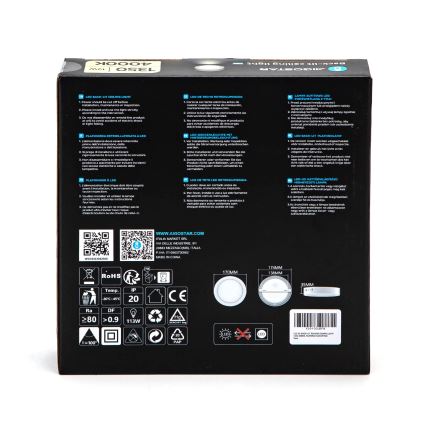 Aigostar - LED Mennyezeti lámpa LED/12W/230V átm. 17,4 cm 4000K fehér