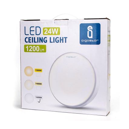Aigostar - LED Mennyezeti lámpa LED/24W/230V 6500K á. 65 cm fehér