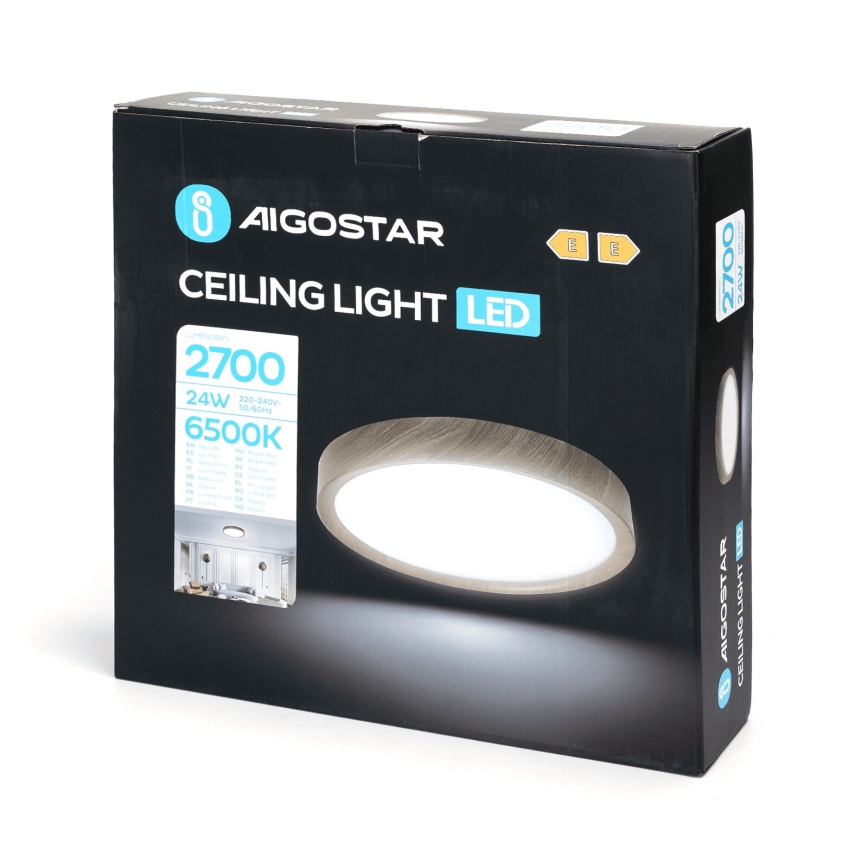 Aigostar - LED Mennyezeti lámpa LED/24W/230V 6500K átm. 38,3 cm