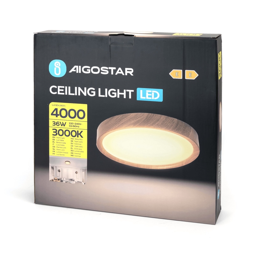 Aigostar - LED Mennyezeti lámpa LED/36W/230V 3000K átm. 48,1 cm