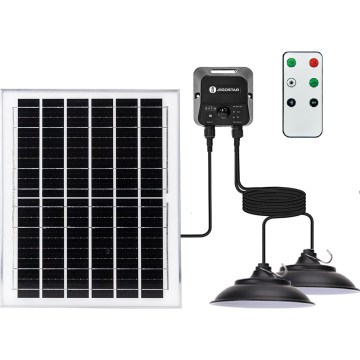 Aigostar - LED napelemes csillár érzékelővel 2xLED/70W/12V 12000 mAh 6500K átm. 23,5 cm + távirányító