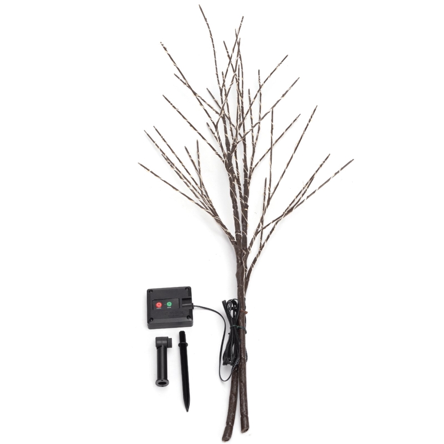 Aigostar - LED napelemes dekoráció 140xLED/3m IP65 300 mAh meleg fehér szőlőindás füzér