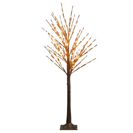 Aigostar - LED napelemes dekoráció 24xLED/2,6m IP65 300 mAh meleg fehér fa