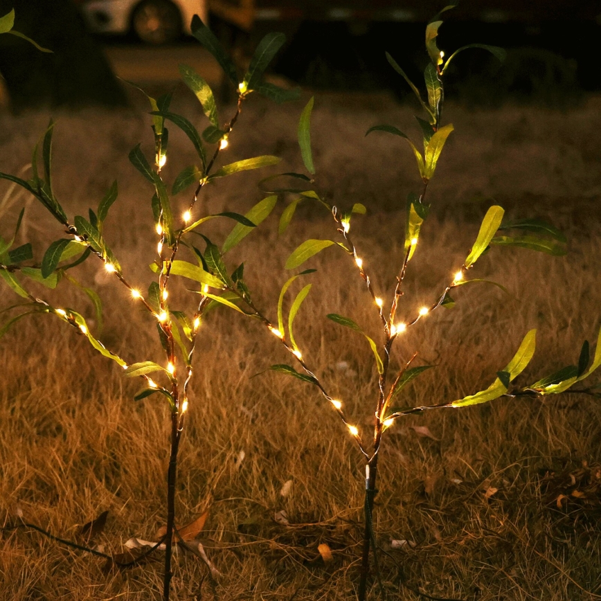 Aigostar - LED napelemes dekoráció 60xLED/3,5m IP65 300 mAh meleg fehér oliva