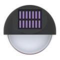Aigostar - LED Napelemes fali lámpa LED/1W/1,2V fekete 200 mAh 2700K IP44