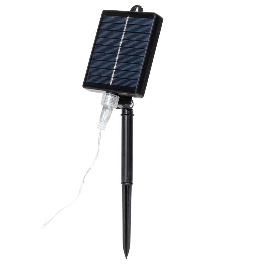 Aigostar - LED napelemes fényfüzér 192xLED/8m IP65 1200 mAh hideg fehér