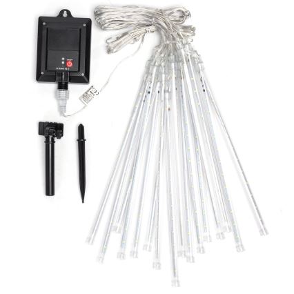 Aigostar - LED napelemes fényfüzér 384xLED/13m IP65 1200 mAh hideg fehér