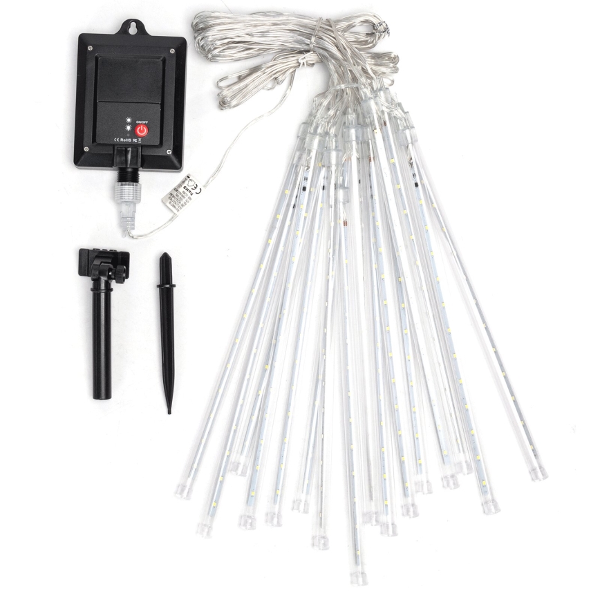 Aigostar - LED napelemes fényfüzér 384xLED/13m IP65 1200 mAh hideg fehér