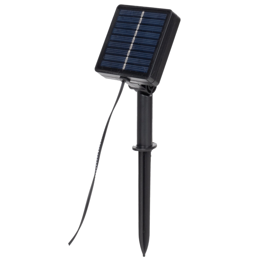 Aigostar - LED Napelemes fényfüzér 50xLED/7m IP65 300 mAh meleg fehér borostyán