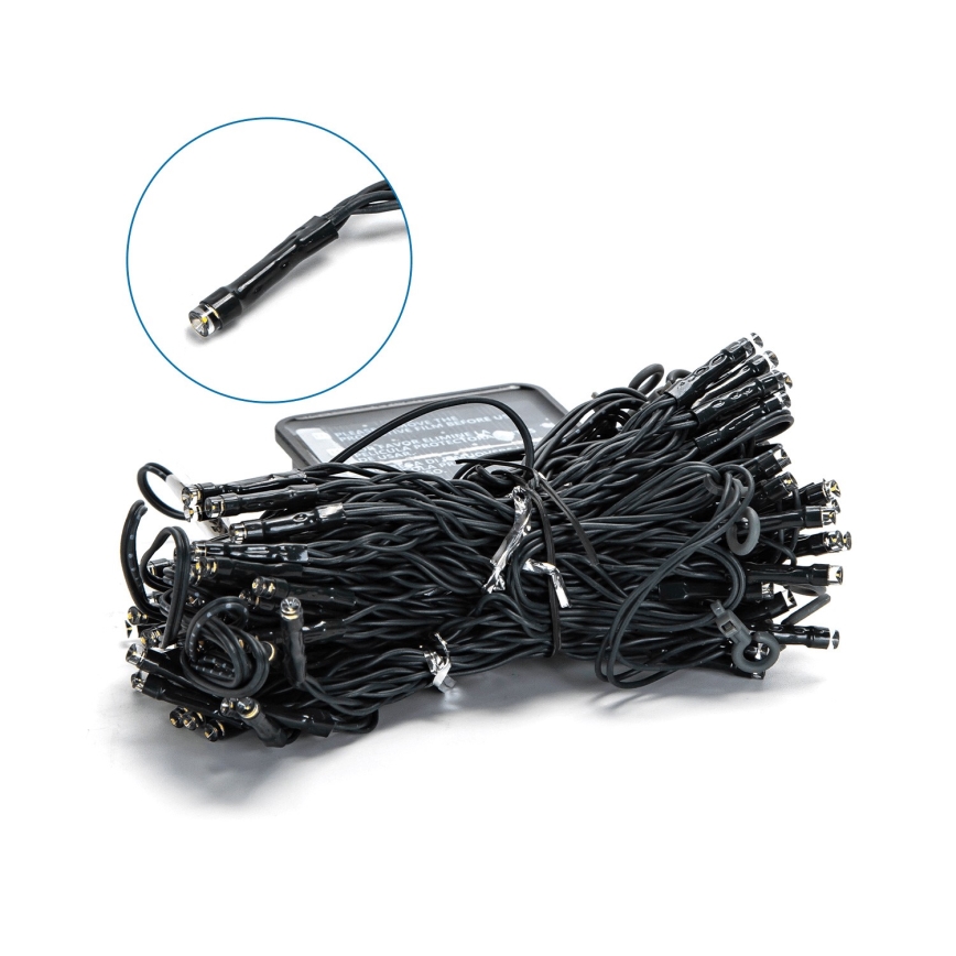 Aigostar - LED napelemes karácsonyi fényfüzér 100xLED/8 funkció 4x1m IP65 meleg fehér 800 mAh