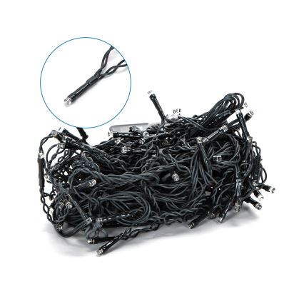 Aigostar - LED napelemes karácsonyi fényfüzér 100xLED/8 funkció 8x0,6m 500 mAh IP65 hideg fehér