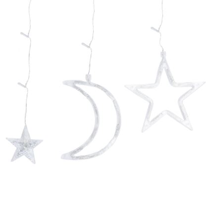 Aigostar - LED napelemes karácsonyi fényfüzér 120×LED/8 üzemmód 3×0,6 m 500 mAh IP65 hideg fehér