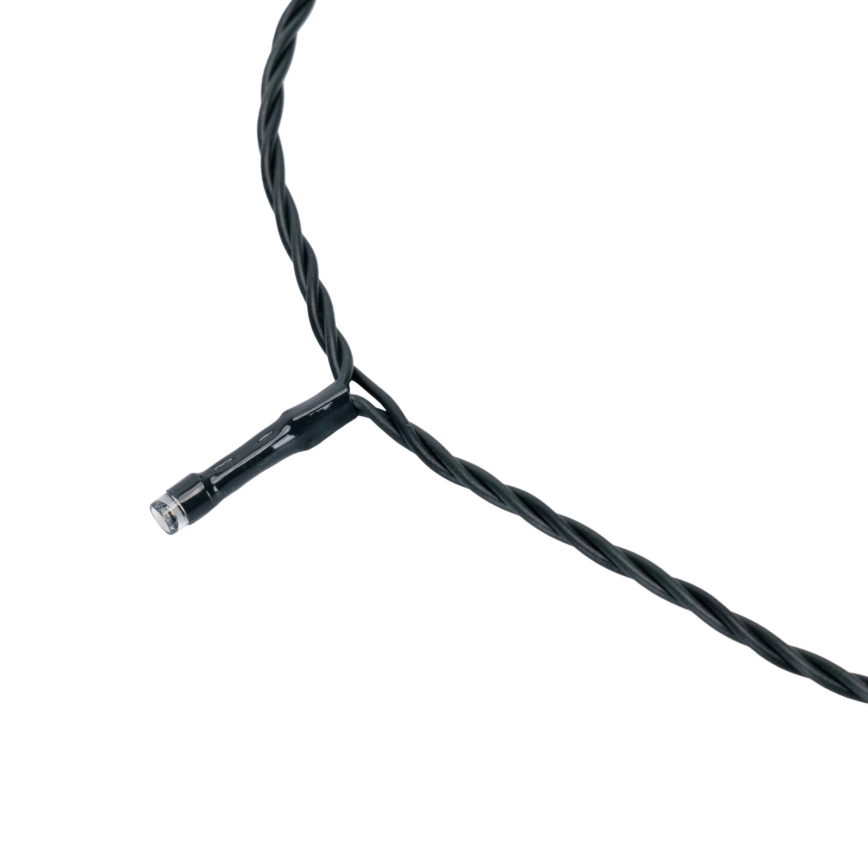 Aigostar - LED napelemes karácsonyi fényfüzér 200 LED/8 üzemmód 22 m IP65 hideg fehér 800 mAh