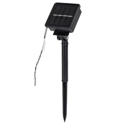 Aigostar - LED napelemes karácsonyi fényfüzér 200 LED/8 üzemmód 22 m IP65 hideg fehér 800 mAh