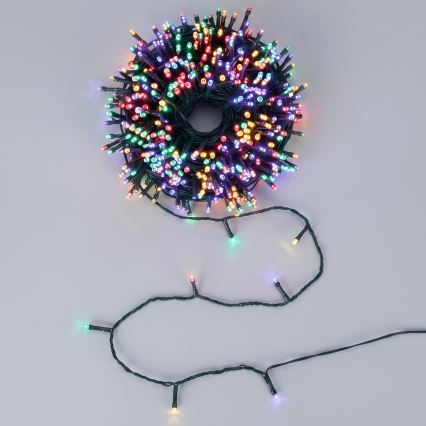 Aigostar - LED-es napelemes karácsonyi fényfüzér 200 LED/8 funkciós 22 m IP65 többszínű 800 mAh