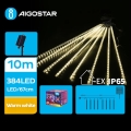 Aigostar - LED napelemes karácsonyi fényfüzér 384xLED/13m 1200 mAh IP65 meleg fehér