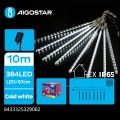 Aigostar - LED napelemes karácsonyi fényfüzér 384xLED/13m IP65 1200 mAh hideg fehér