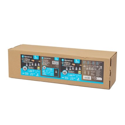 Aigostar - LED napelemes karácsonyi lámpa LED/0,054W/1,2V 1m IP65 hideg fehér