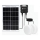 Aigostar - LED napelemes lámpa 2xLED/35W/12V 6000 mAh 6500K IP65 átm. 16,8 cm + távirányító